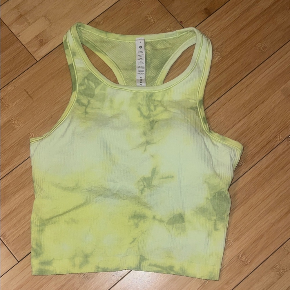 Lululemon Athletica Tie-Dye Tank Top - Yellow and Green